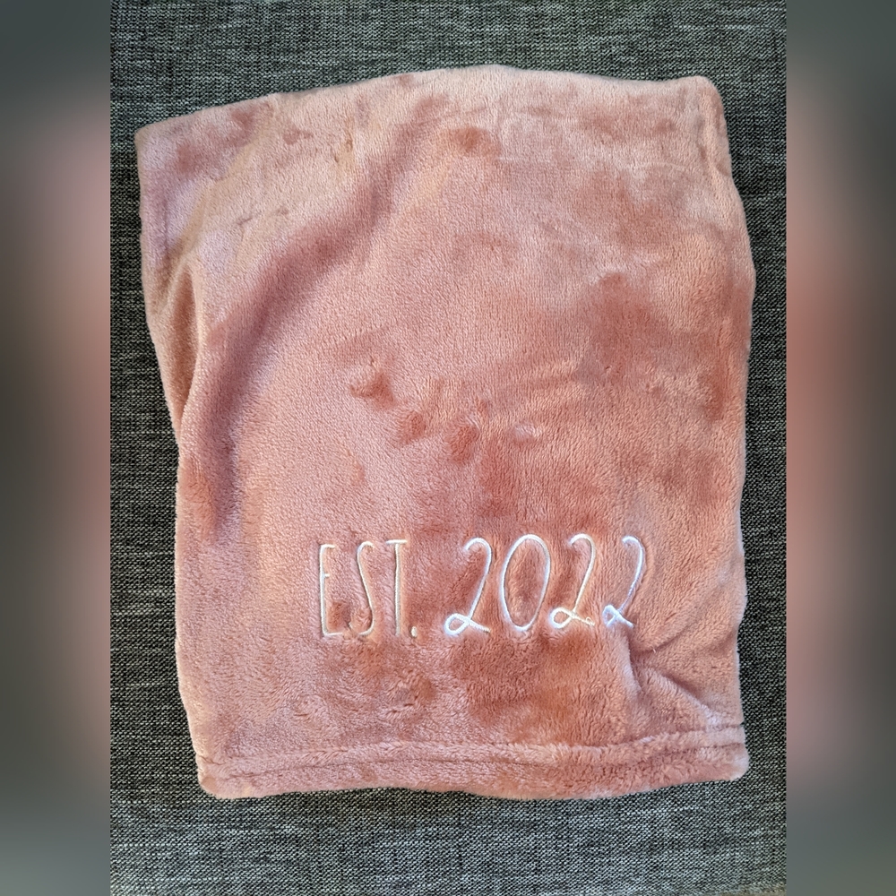 Peach Fleece Baby Blanket